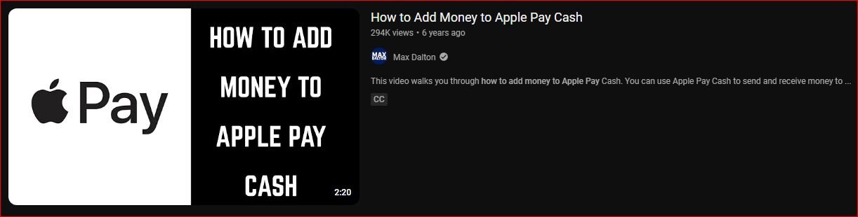 5 Easy YouTube Videos to Learn How to Add Money to Apple Pay
