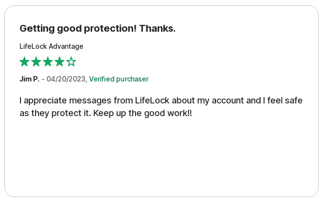 Lifelock Review Screenshot