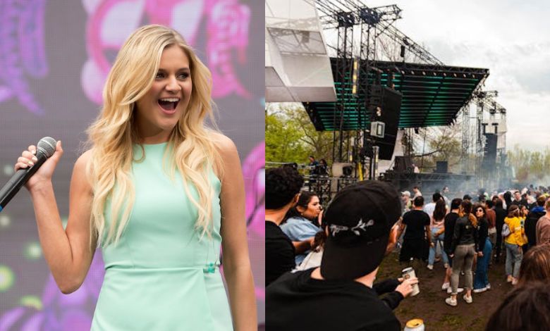 kelsea ballerini falls off stage during garth brooks cover in toronto